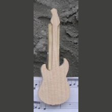 electric guitar music clip, place mark, handmade solid wood guitarist gift
